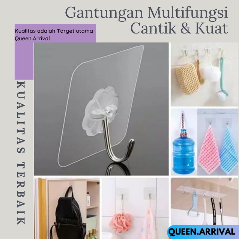 Kail Gantungan Tas - Gantungan Serbaguna Hook - Kail Hanger Dinding Super Kuat