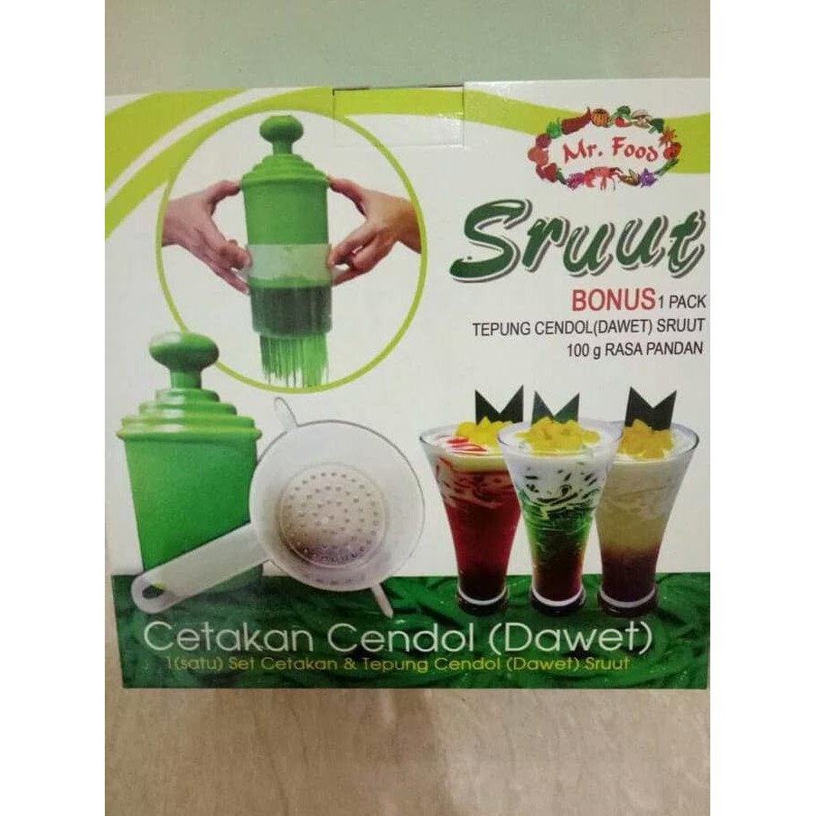 Sruut Cetakan Cendol / Dawet (Mr.Food). - Terbaik 