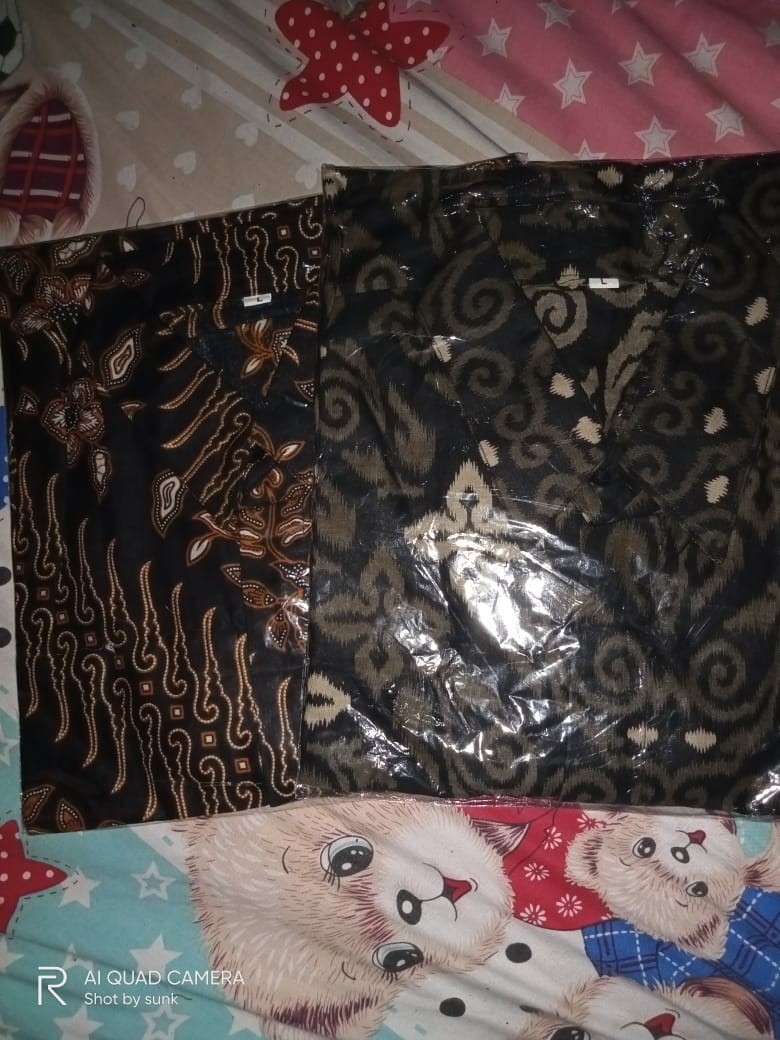 Bswart Batik Hrb026 Kenongo Hem Batik Mawar Hitam Kemeja Batik Pria