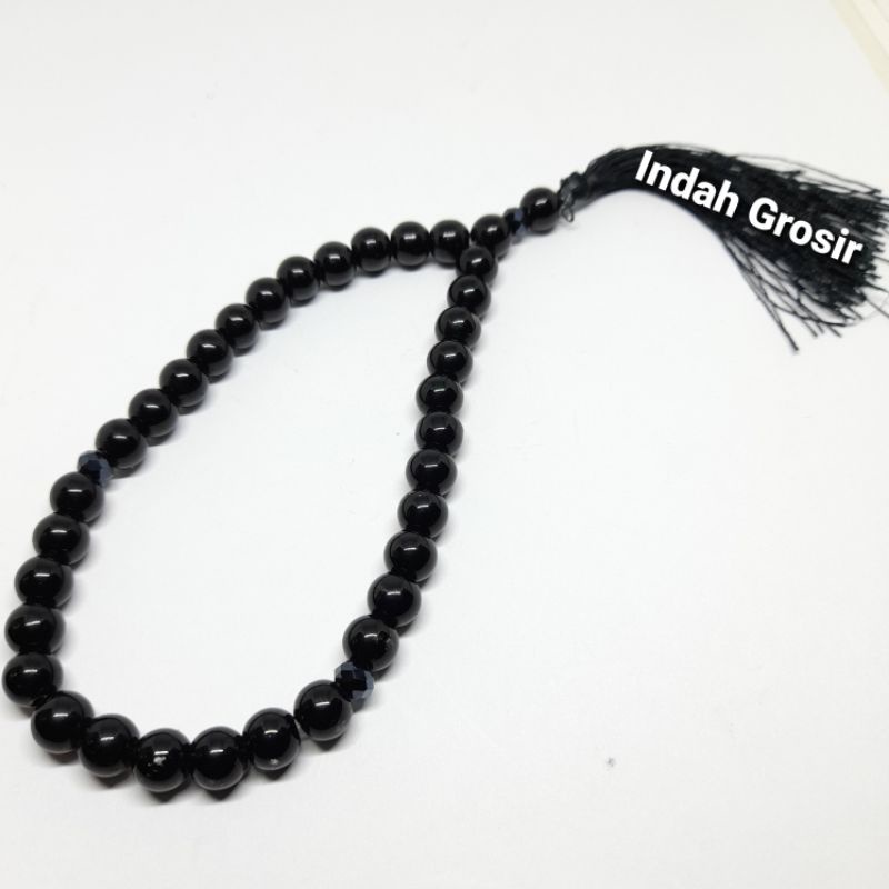TASBIH BATU BLACK ONYX 33BUTIR 8MM