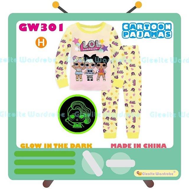 GW301 H Size 95 100 110 Long Pajama Piyama LOL Surprise