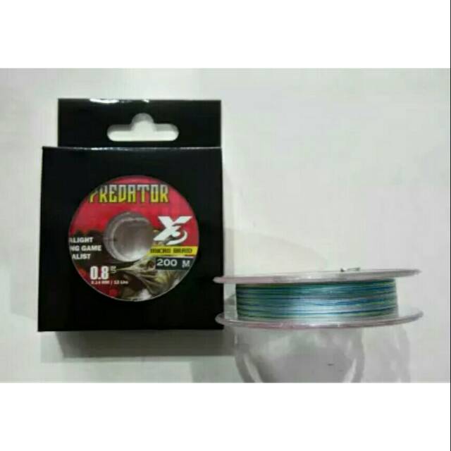 Benang Pe 200M predator Ultralight LIGHT Specialist Pe 0.8