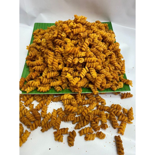 

Makaroni Spiral Rasa Asin dan Pedas Kemasan 250gr