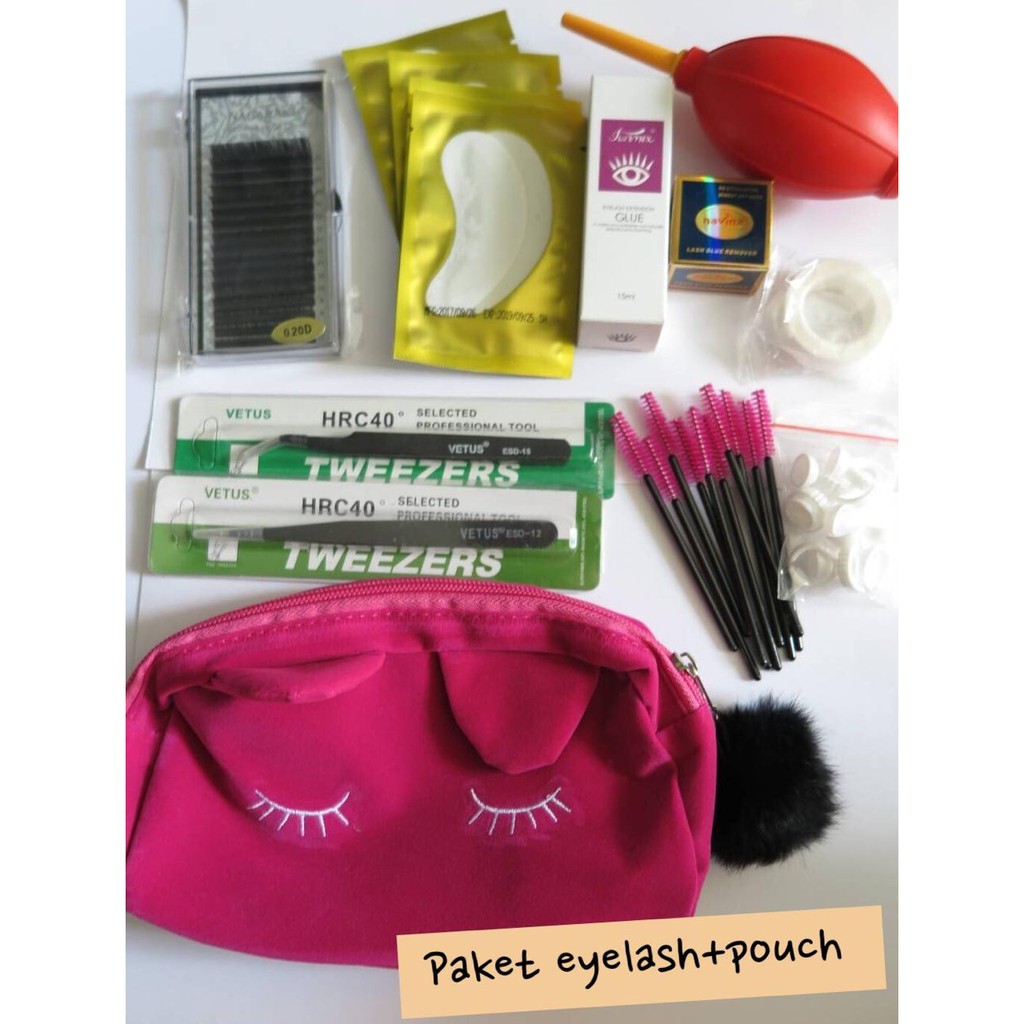 PAKET EYELASH LENGKAP DENGAN POUCH