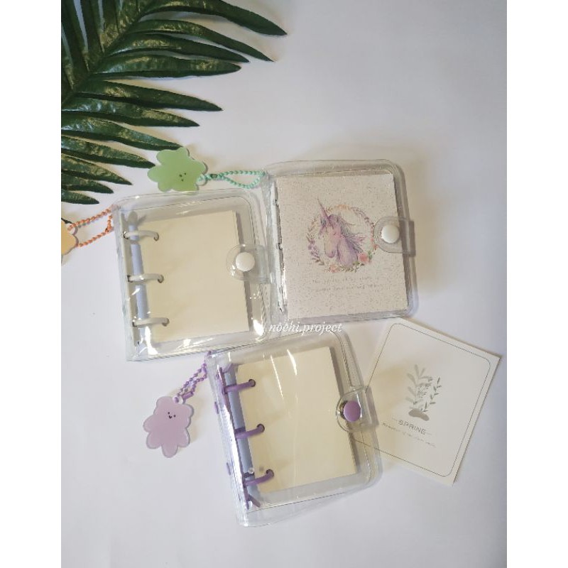 

(CLEARANCE SALE) MINI 3 HOLE BINDER NOTEBOOK DIARY, TEMPAT PHOTOCARD