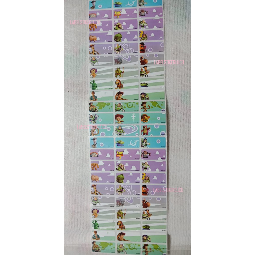 

Sticker Label Motif Toy Story (isi 72pcs) variasi gambar