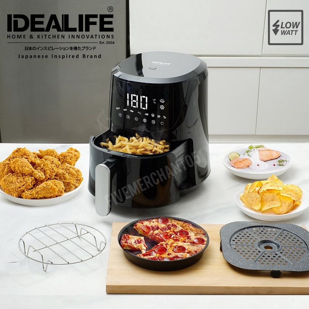 Air Fryer Idealife IL-200 Low Watt Airfryer Penggoreng Tanpa Minyak Airfryer IL 200 Murah Watt Rendah Ideal Life