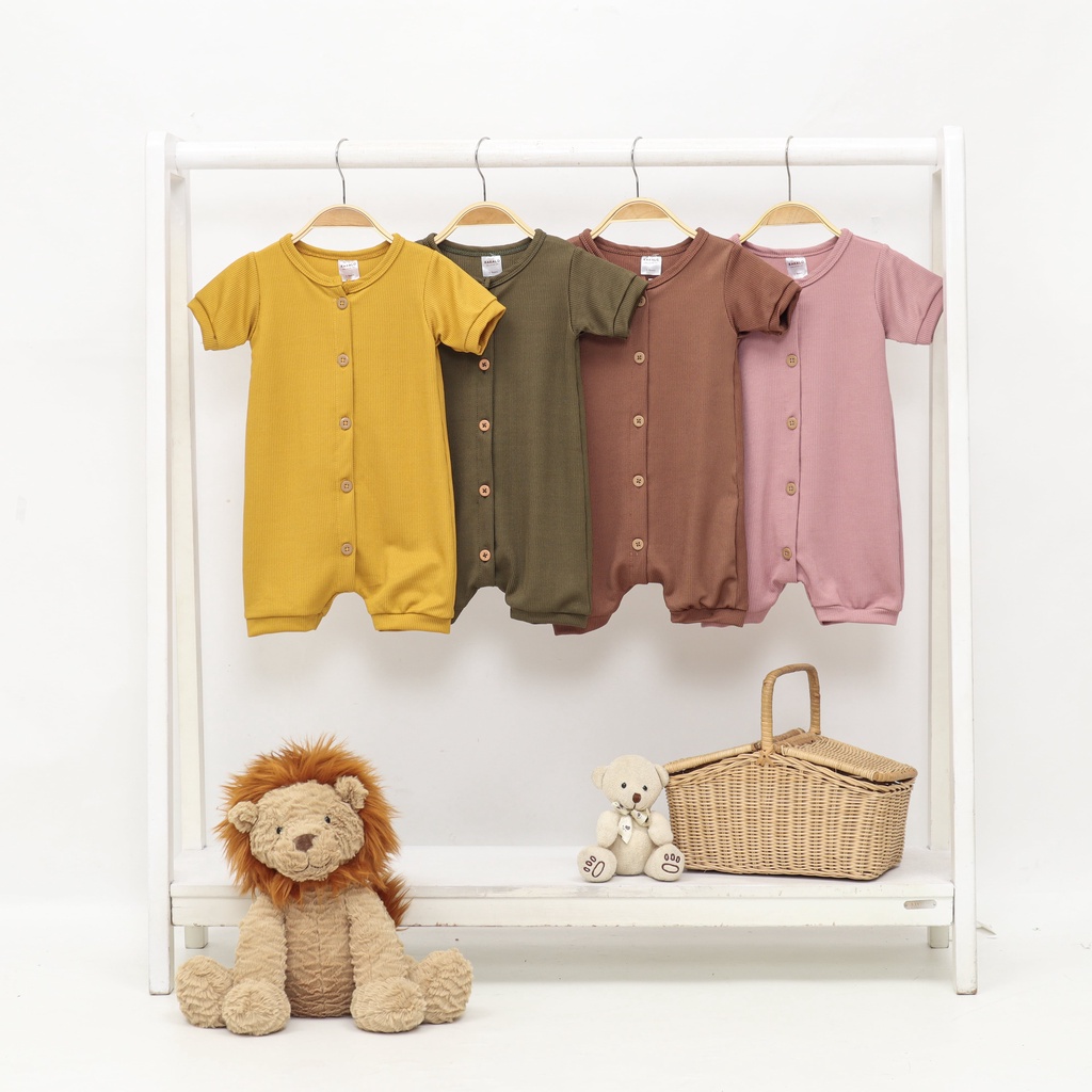 KAKALO Pakaian Bayi | Bunaken Rib Romper (0-1 Tahun)-4