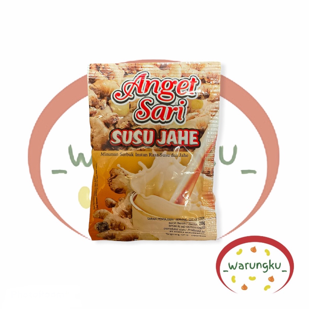 RENCENG Susu Jahe ANGET SARI 10pcs x 28gr Wedang Sari