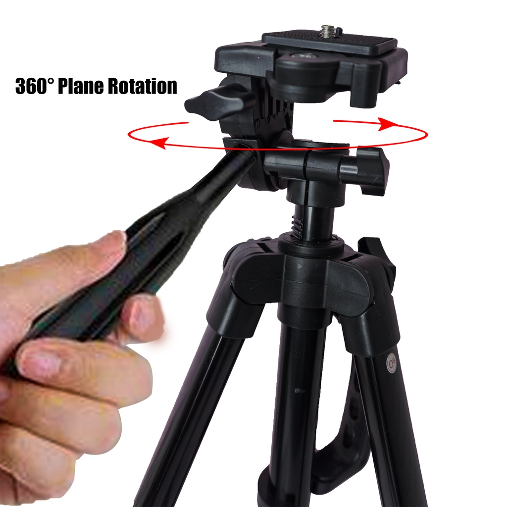 TRIPOD CAMERA 3366 YUNTENG ORIGINAL TRIPOD HP + HOLDER CAMERA DV SLR PORTABLE LIVE FULL LIGHT BRACKET / Free Holder U