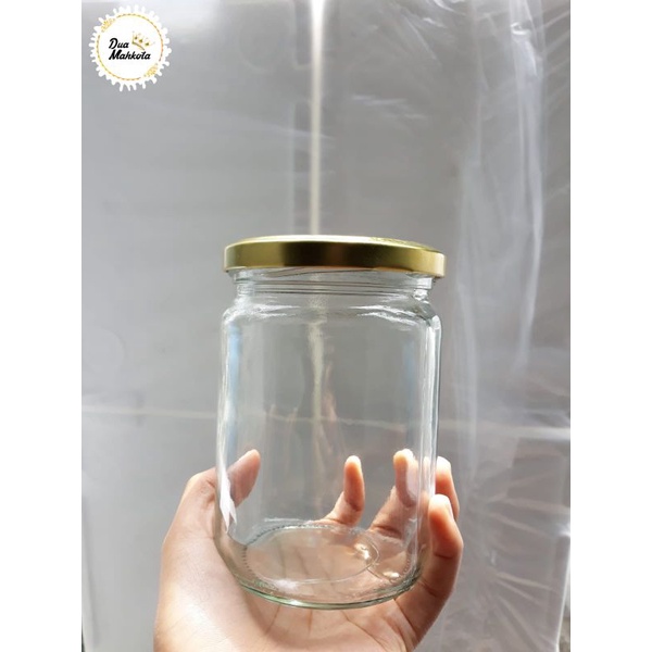 Toples Jar bulat kaca 500ml / Toples Kaca / Toples Beling/ Toples madu