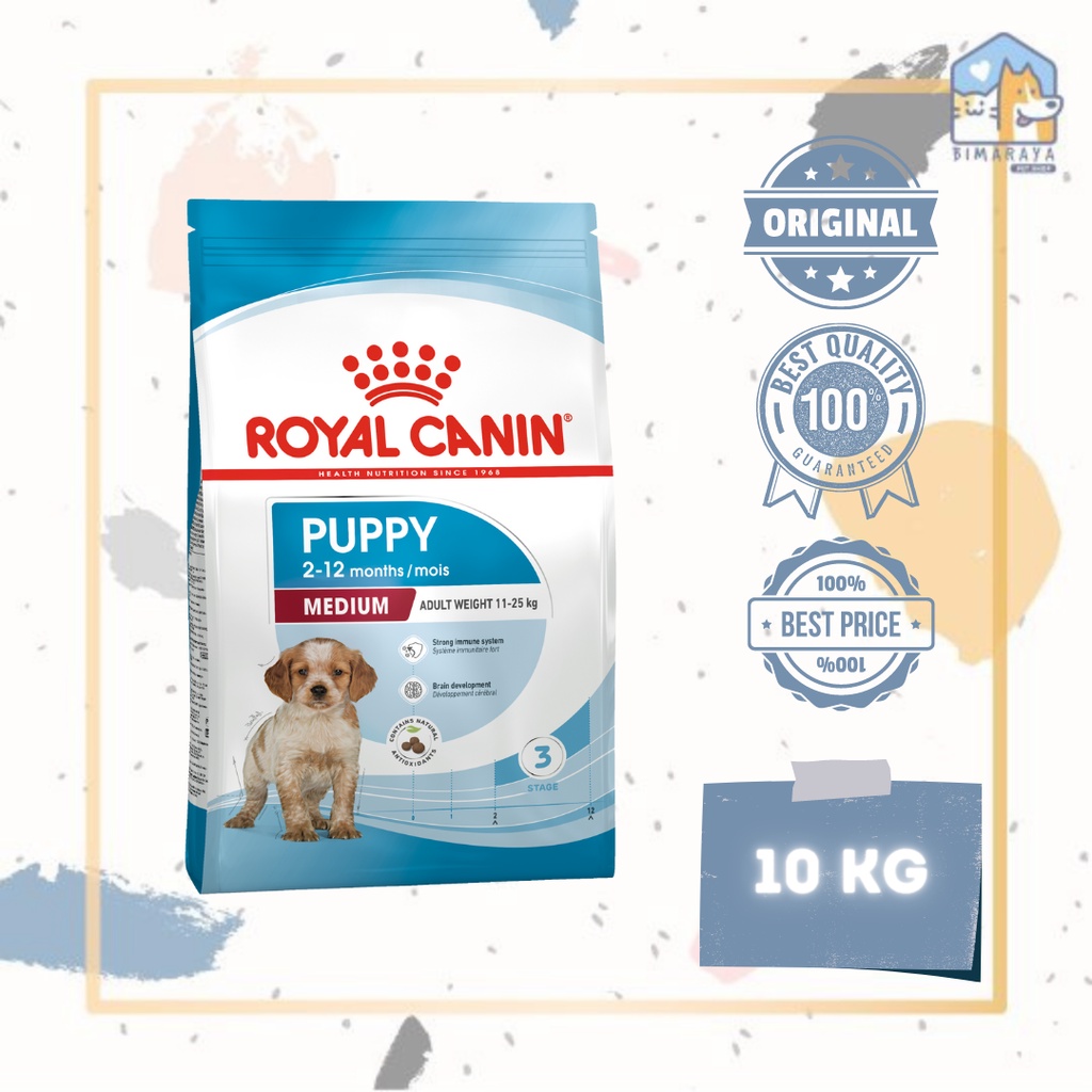 ROYAL CANIN MEDIUM PUPPY / MEDIUM JUNIOR 10KG FRESHPACK (KHUSUS GOSEND GRAB)