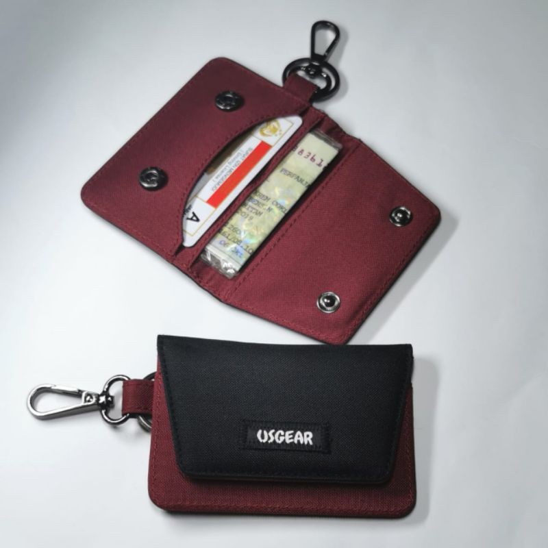 DOMPET STNK SIM MOBIL MOTOR GANTUNGAN KUNCI AMPLOP HITAM MAROON