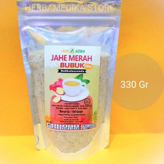 

5UFP JAHE MERAH AZWA Plus Haatussauda (330 gram) Terbaru