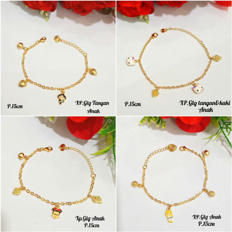 Fourfashion Gelang Anak Xuping Motif Rantai Cantik PD235