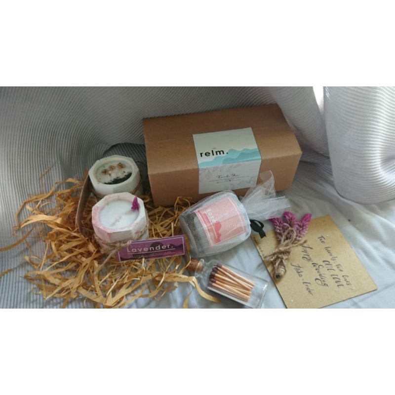 Paket Hampers Scanted Candle Lilin Aromaterapi Lilin Wangi Souvenir