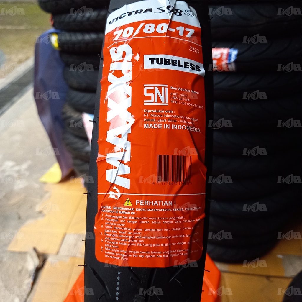 Maxxis Victra S98ST 70/80-17 Tubeless Ban Luar Motor Bebek Depan Belakang