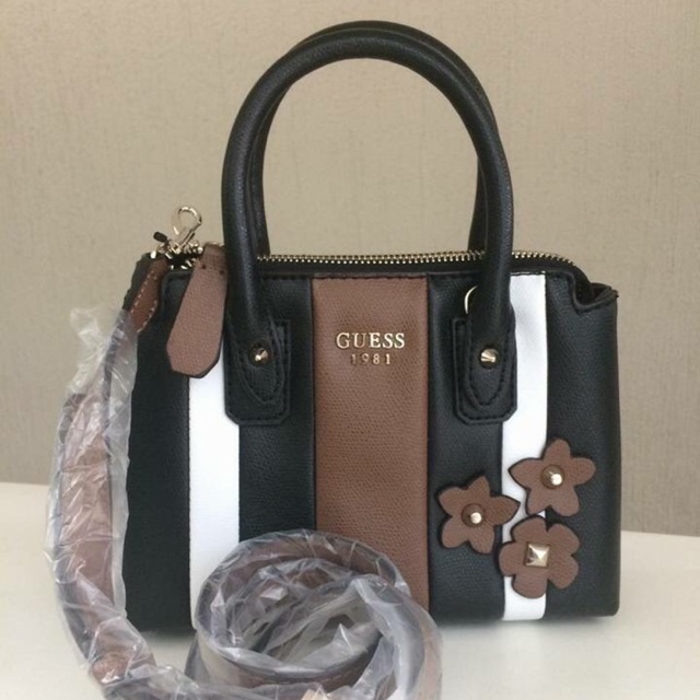 GUESS liya mini black multi original bag tas selempang crossbody slempang murah