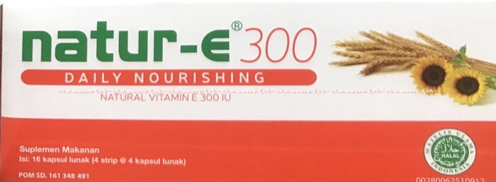 Natur-E 300 IU 32kapsul Daily Nourishing Natural Vitamin E Nature E Orange Memelihara Kesehatan Kulit Vit E 32 Kapsul