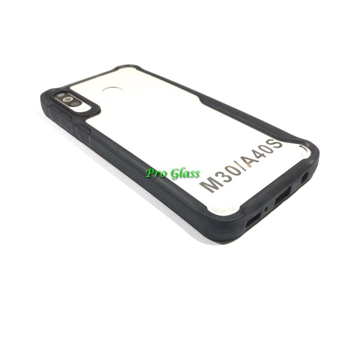 C114 Samsung A50 / A50s / A51 / A71 / M30 / A40s Fusion Hybrid Armor Case Silicone Acrylic