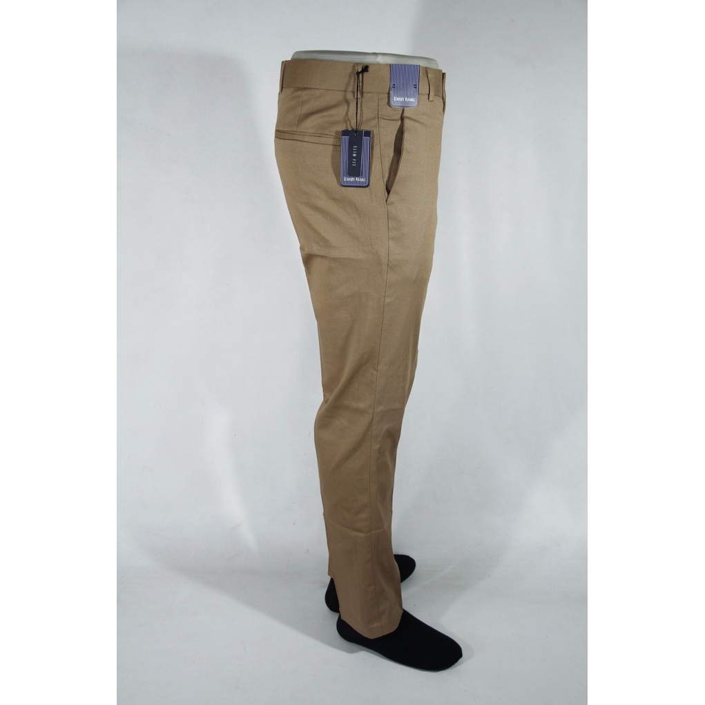 COD Celana Panjang Chino Pria Slimfit Stanley Adams Khaki Polos 100% Original Brand