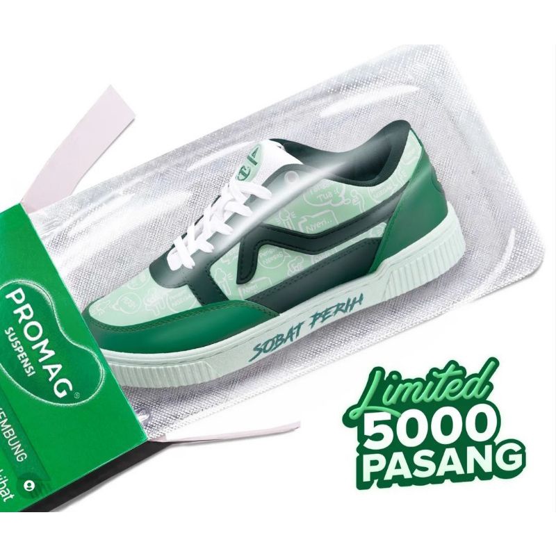 aero street x promag  size 38 Sobat perih mint hijau hijau tua - sepatu sneakersnCasual