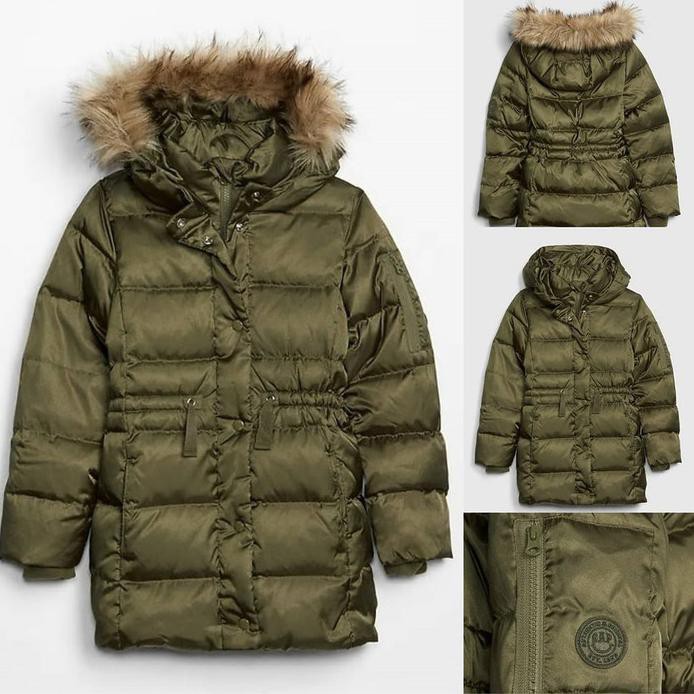 JAKET GAP KIDS GIRLS COLD CONTROL ULTRA MAX DUCK DOWN PUFFER JACKET
