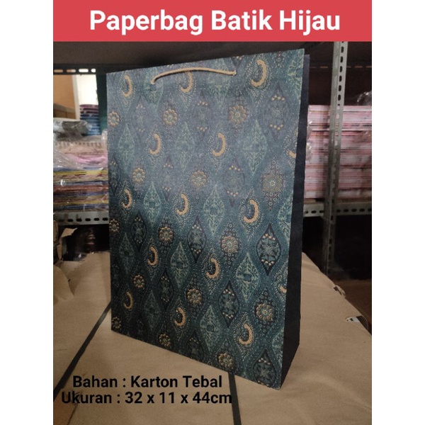 

Paperbag Batik / Paperbag 32 x 11 x 44 / Paperbag Kertas / Goddiebag Keren