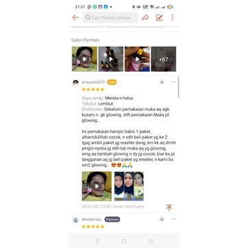 BPOM SERUM GLOWING RED JELLY NRGLOW RJNSKIN GLOW SERUM NIACINAMIDE