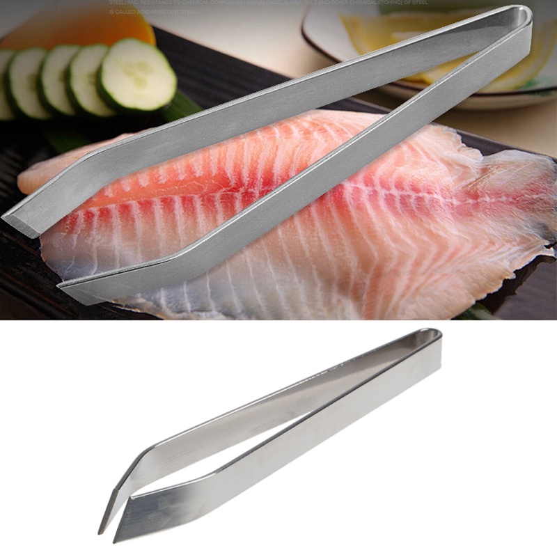 Btsg Pinset Stainless Steel 12cm Untuk Mengupas Tulang Ikan / Sayuran