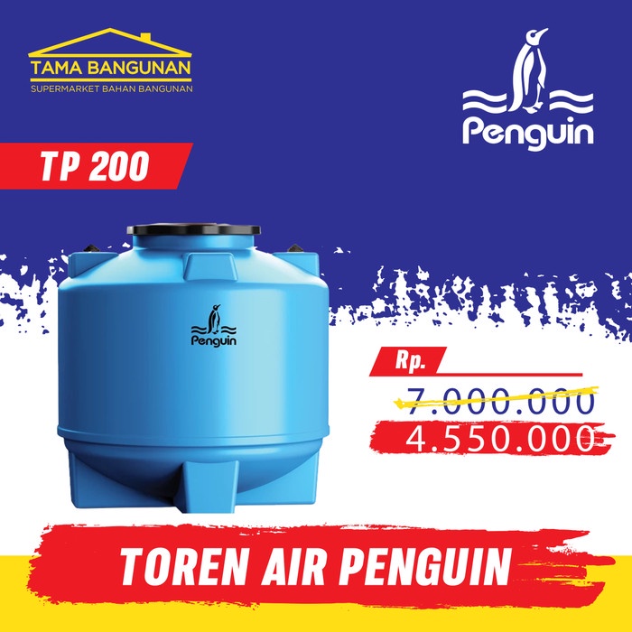 Toren / Tandon / Tangki Air Pinguin 1900 Liter - TP 200