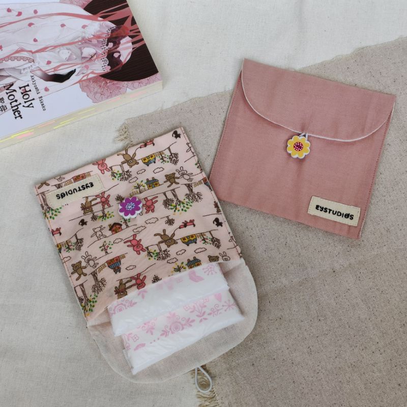 eystudios - Sanitary Pouch / Multipurpose Traveling Pouch / Kantong Serbaguna