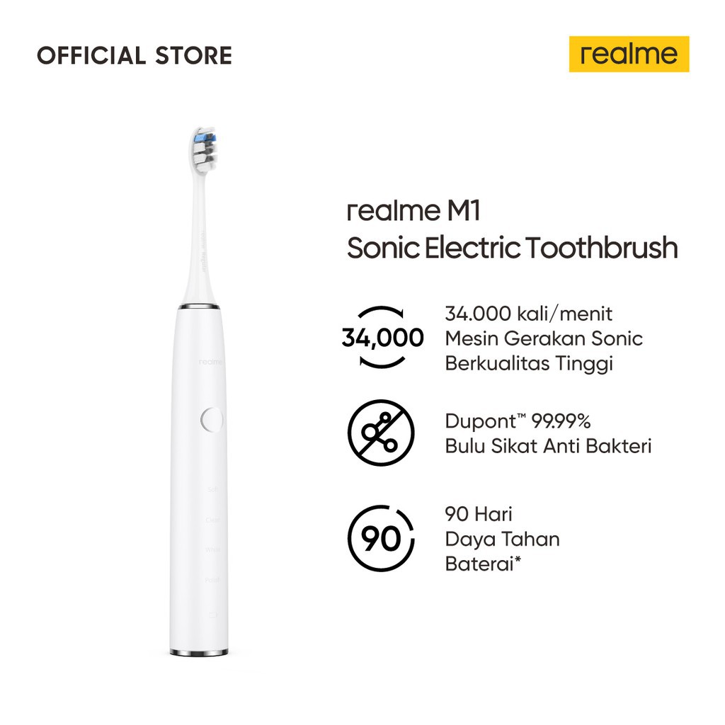 REALME M1 SONIC TOOTHBRUSH GARANSI RESMI REALME TERMURAH