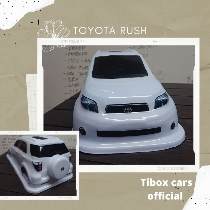 (Bisa request)Box tisu bentuk mobil RUSH