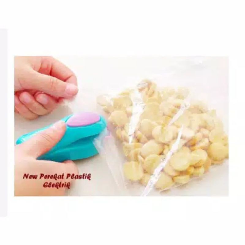 Alat Perekat Plastik , Mini Hand Sealer , Penyegel Plastik Electrik , Segel Plastik Makanan