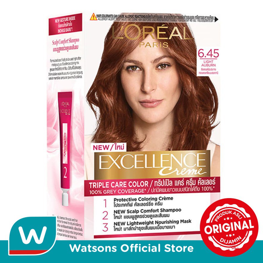 L'Oreal Excellence Hair Color Copper Mahogany Dark Blond 6.45
