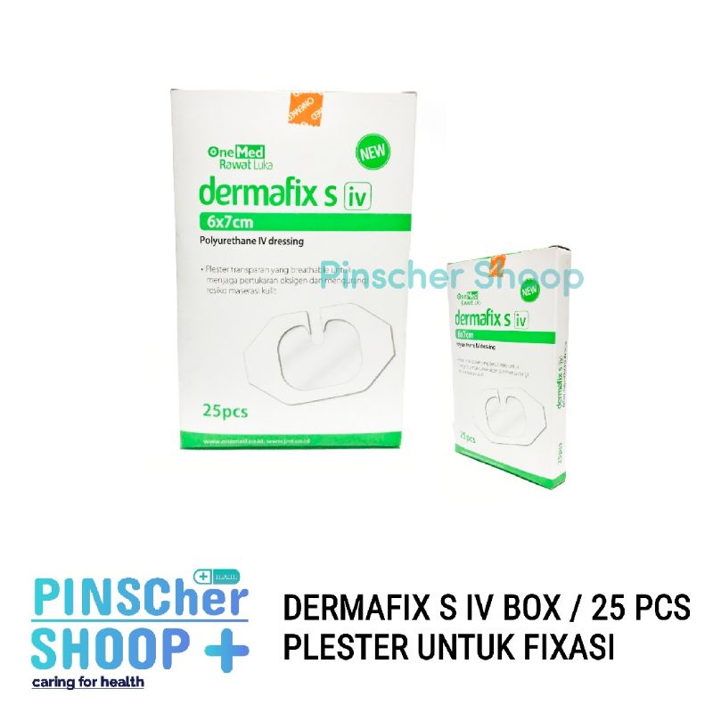 Dermafix S iv 6 x 7 cm Plester Fixasi Inf Isi 25 / Box