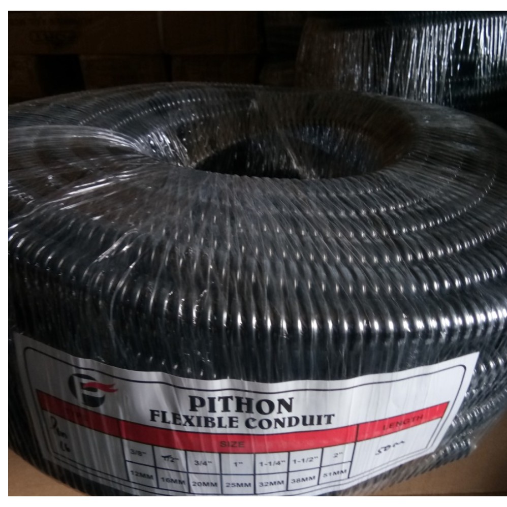 Jual Flexible Metal Conduit Anaconda Flexpv Ptn Pvc Pithon Hitam Shopee Indonesia