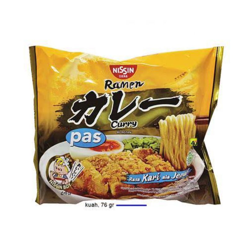 

Nissin Ramen Pas Curry Rasa Kari Ala Jepang 76 Gr