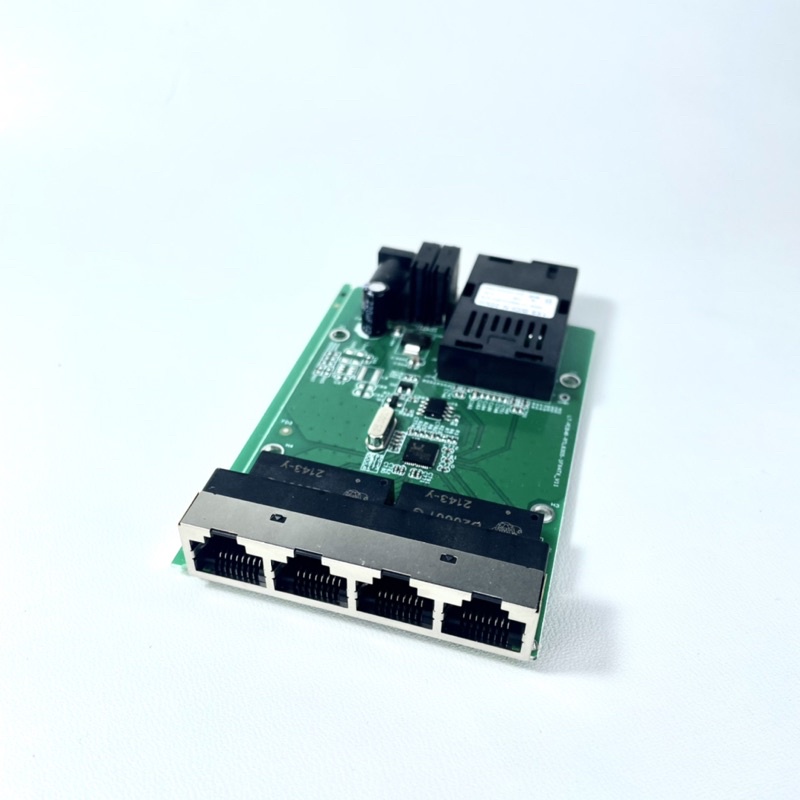 PCB 1FO-4LAN Media Converter 1FO 4LAN 100 Mbps 1 port fo 4 port lan