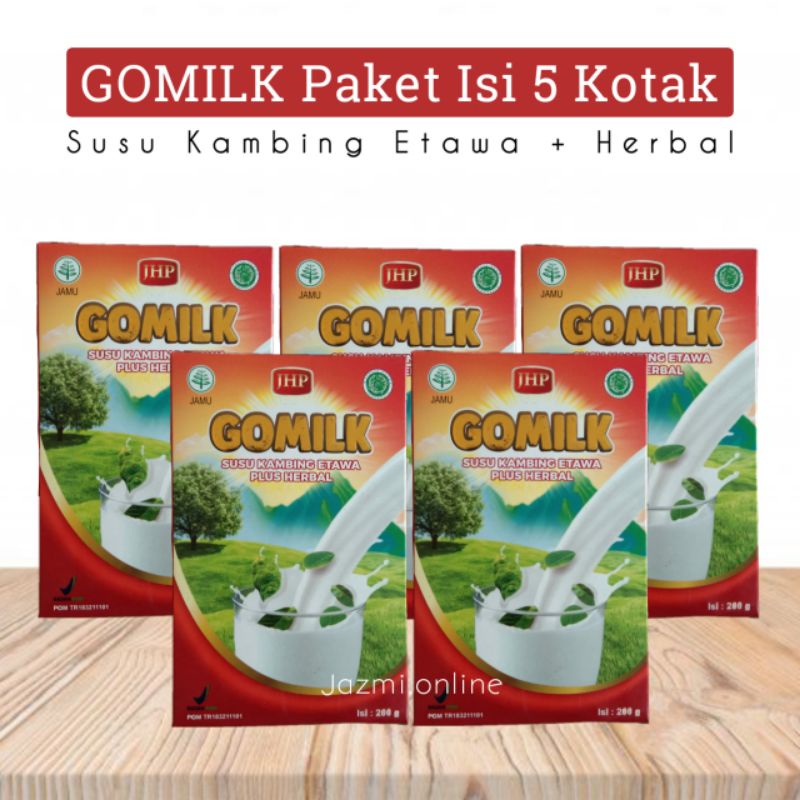

Paket Isi 5 GOMILK | Susu Kambing Etawa + Herbal