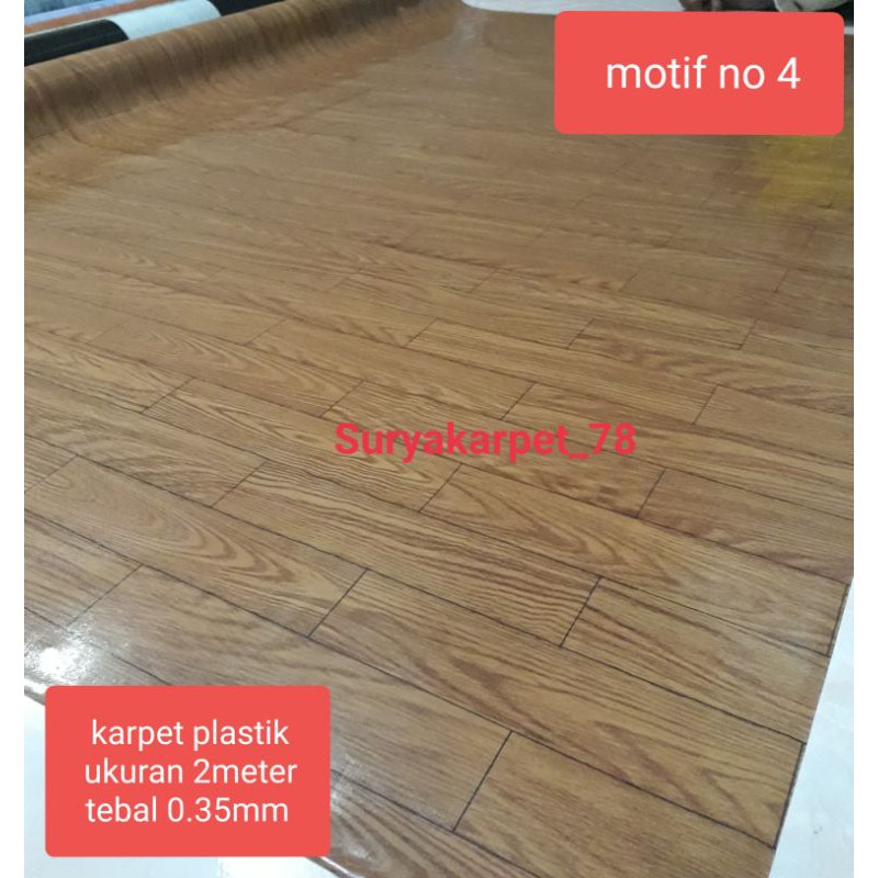 KARPET PLASTIK KARPET LANTAI VINYL PLASTIK LEBAR 2m  TEBAL 0.35mm