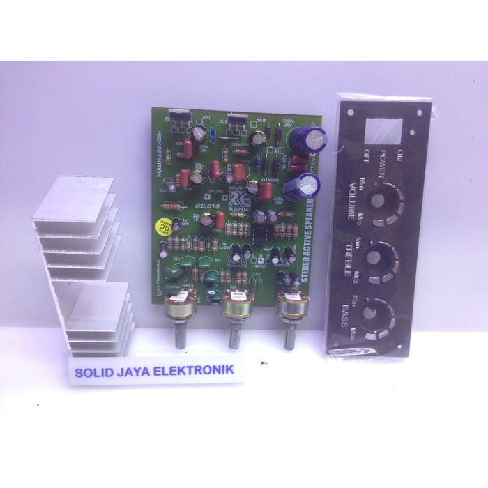 KIT POWER AKTIF TDA2030 STEREO TDA 2030 PLUS PANEL STEREO AMPLIFIER AUDIO ACTIVE RANIC 081