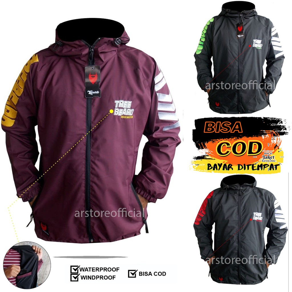 JAKET COWOK OUTDOOR TREEBEARD RIDGEMASTER HOODIE PRIA WATERPROOF / JAKET PRIA OLAHRAGA SPORT MURAH