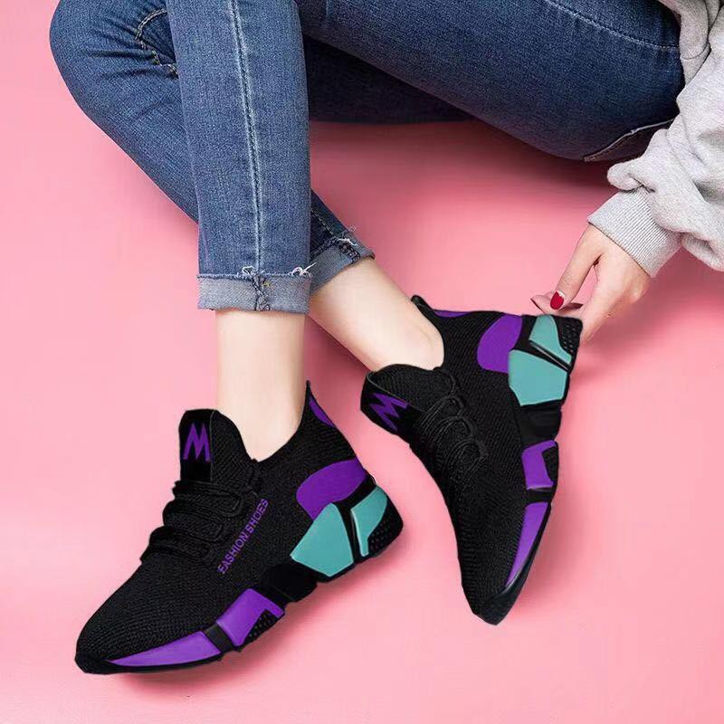 Sneakers Casual Sport Running Fashion Wanita Design Unik Keren - 8-1