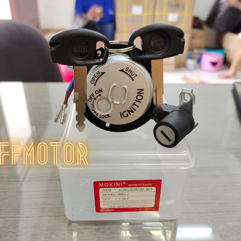 kunci kontak mio j satu set original murah ori mokini 1 set assy plus kunci jok belakang