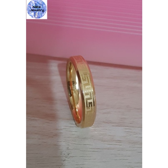 Cincin Titanium Model Fendi Sangat Mewah