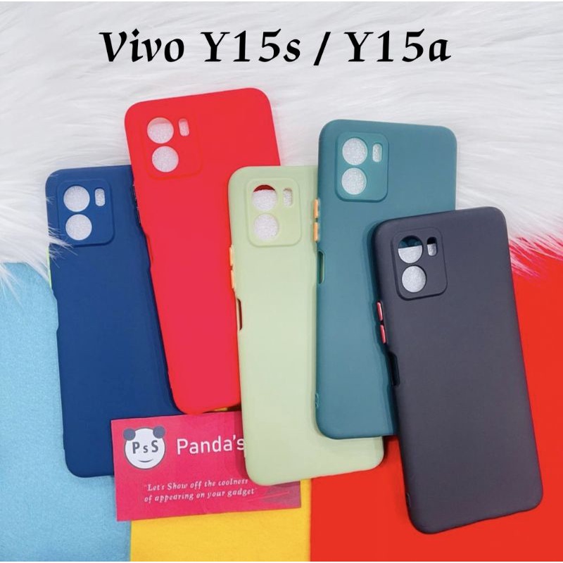 Case Vivo Y15s / Y15a Babycase + Pelindung Kamera, Makaron Full Color (PsS)