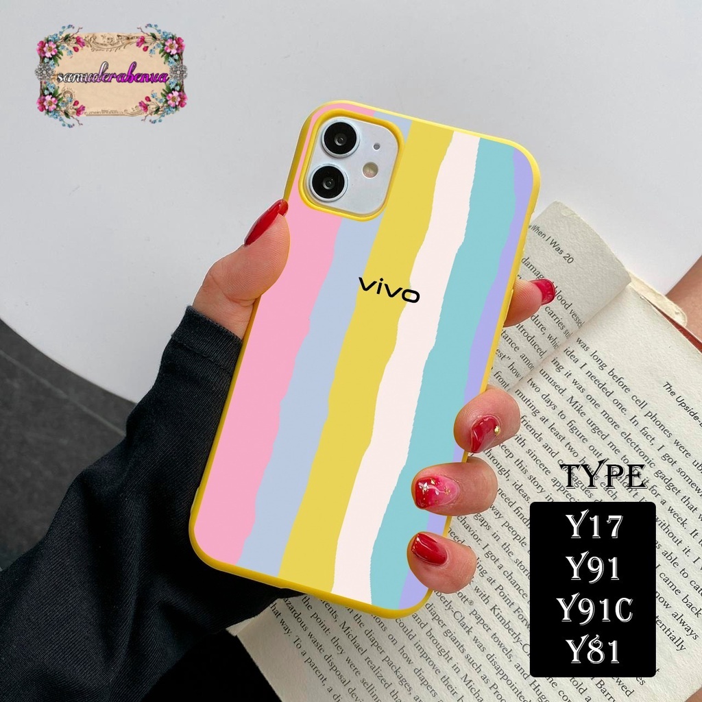 SS046 CASE RAINBOW VIVO Y21S Y33S Y21 2021 Y15S Y01 Y75 Y55  Y71 Y81 Y20 Y12S Y12 Y15 Y17 Y30 Y50 Y53 Y83 SB1547