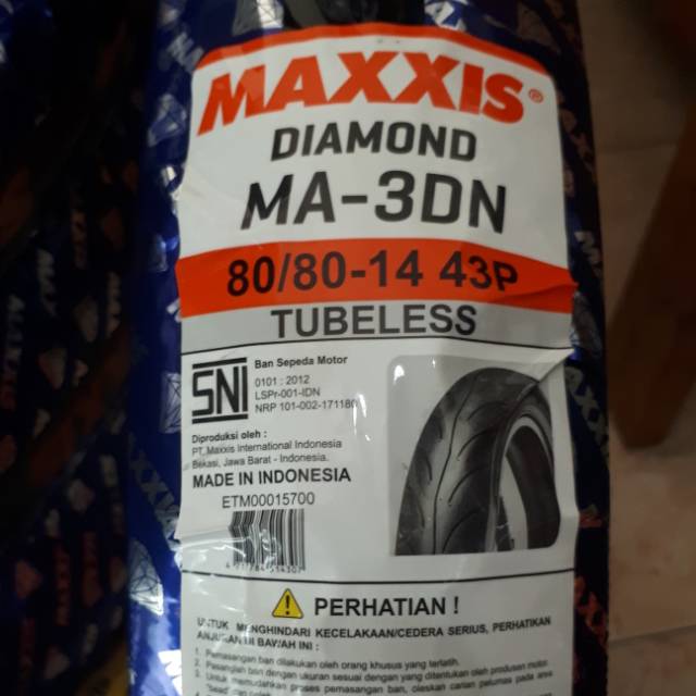 Maxxis Diamond Ma3dn Uk 80 80 14 Ban Motor Matic Shopee Indonesia